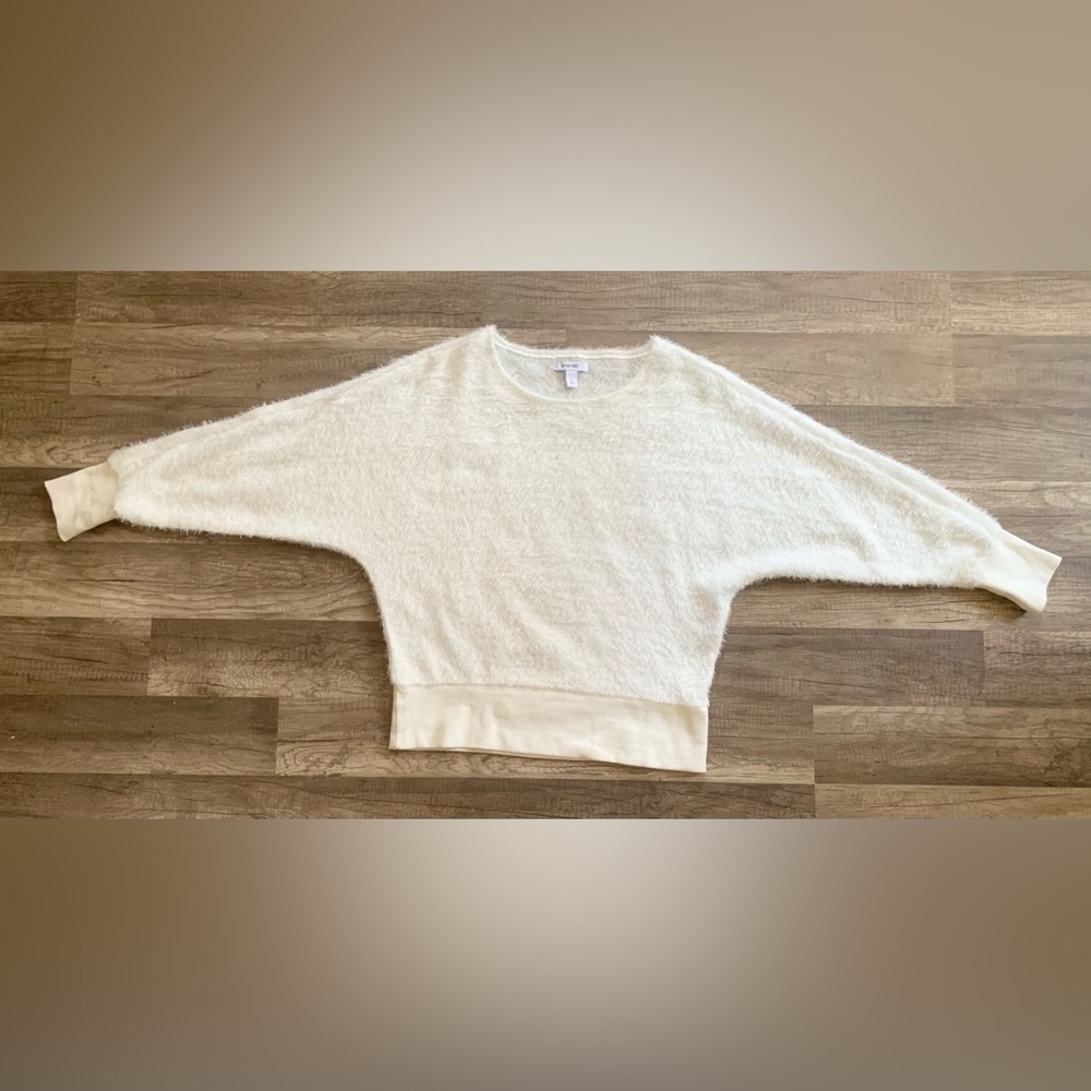 Nine West sweater fuzzy, cap sleeve.